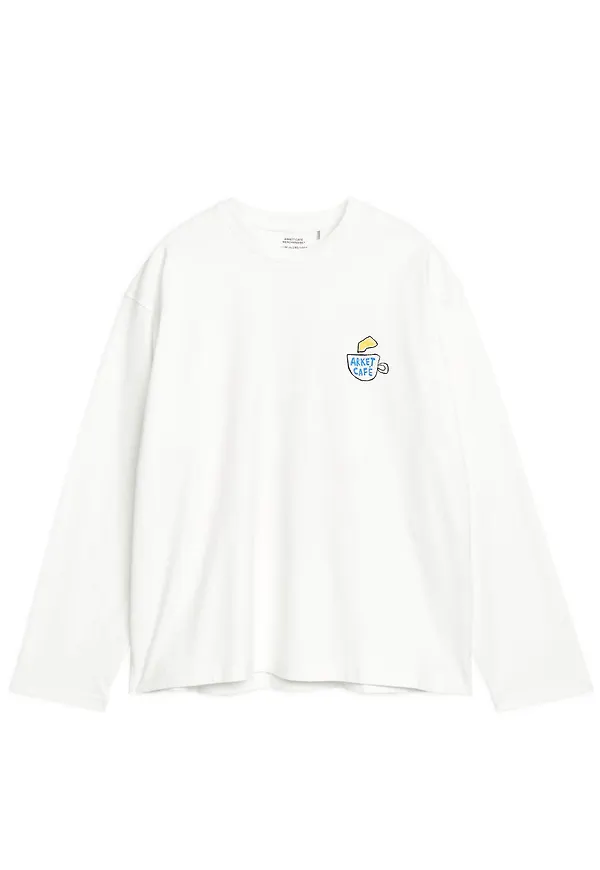 ARKET CAFÉ Long-Sleeved T-shirt - White
