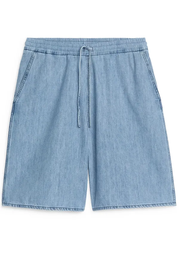 Arket Denimshorts I Twill Ljusblå, Träningsbyxor i storlek XXS