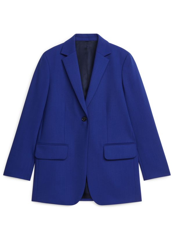 Arket Figursydd Kavaj I Ullmix Blå, Blazers i storlek 34