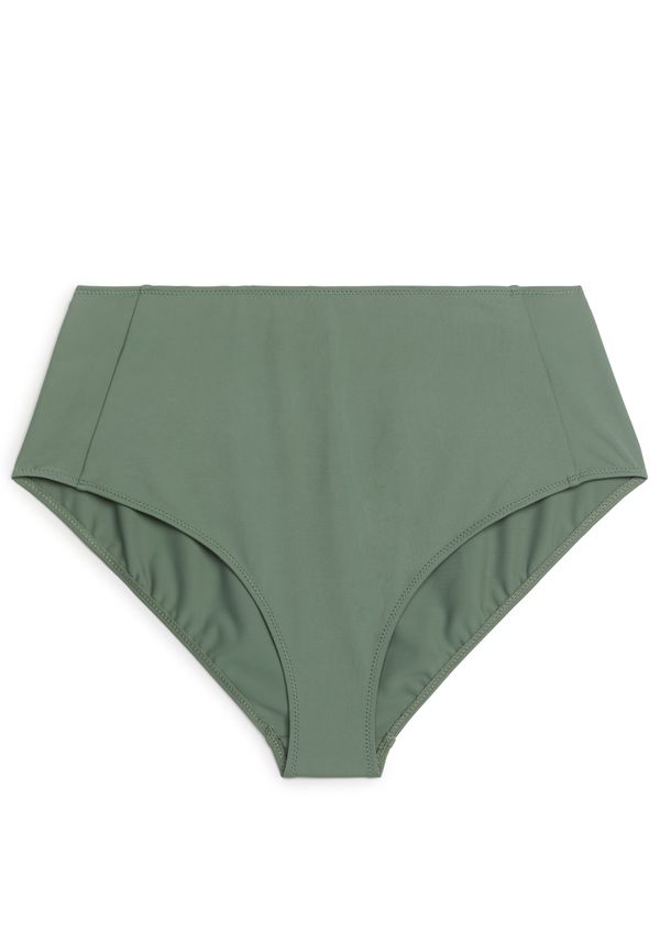 Arket High Waist Bikini Brief Khaki Green, Bikiniunderdelar i storlek 36