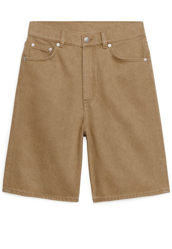 Arket Jeansshorts Utan Stretch i storlek W 30 och färg Beige