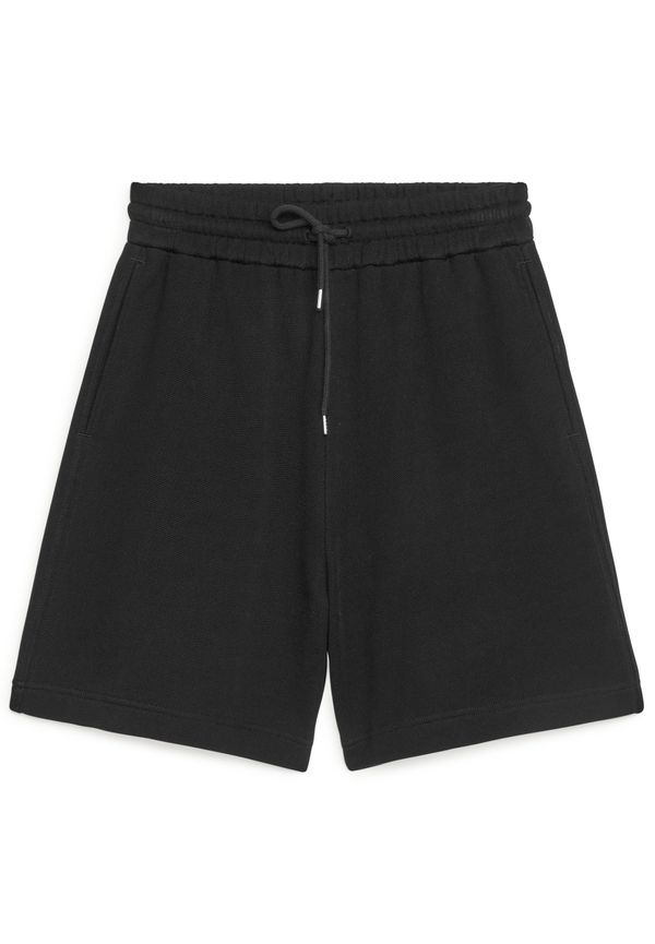 Arket Lyocell Blend Shorts Black i storlek XS och färg Svart