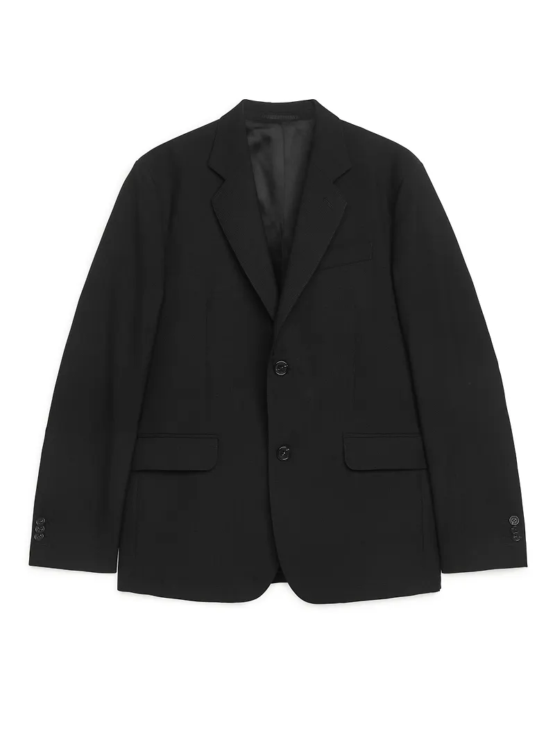 Arket Modern Hoppsack-kavaj Svart, Kavajer i storlek 48