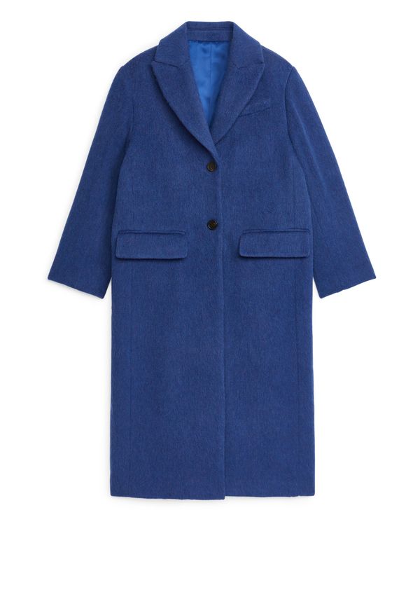 Arket Oversized Kappa I Ullblandning Blå, Kappor i storlek 34