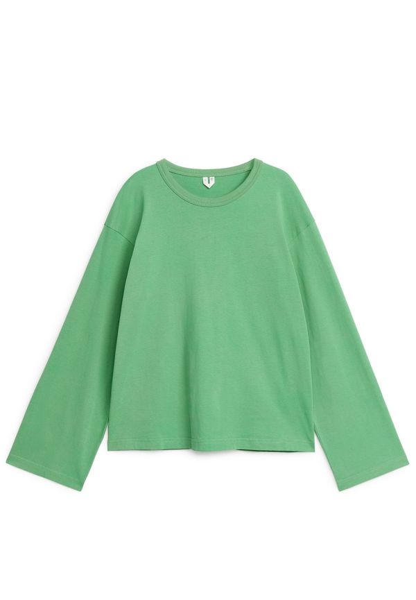 Arket Oversized T-shirt Grön, T-shirts i storlek S