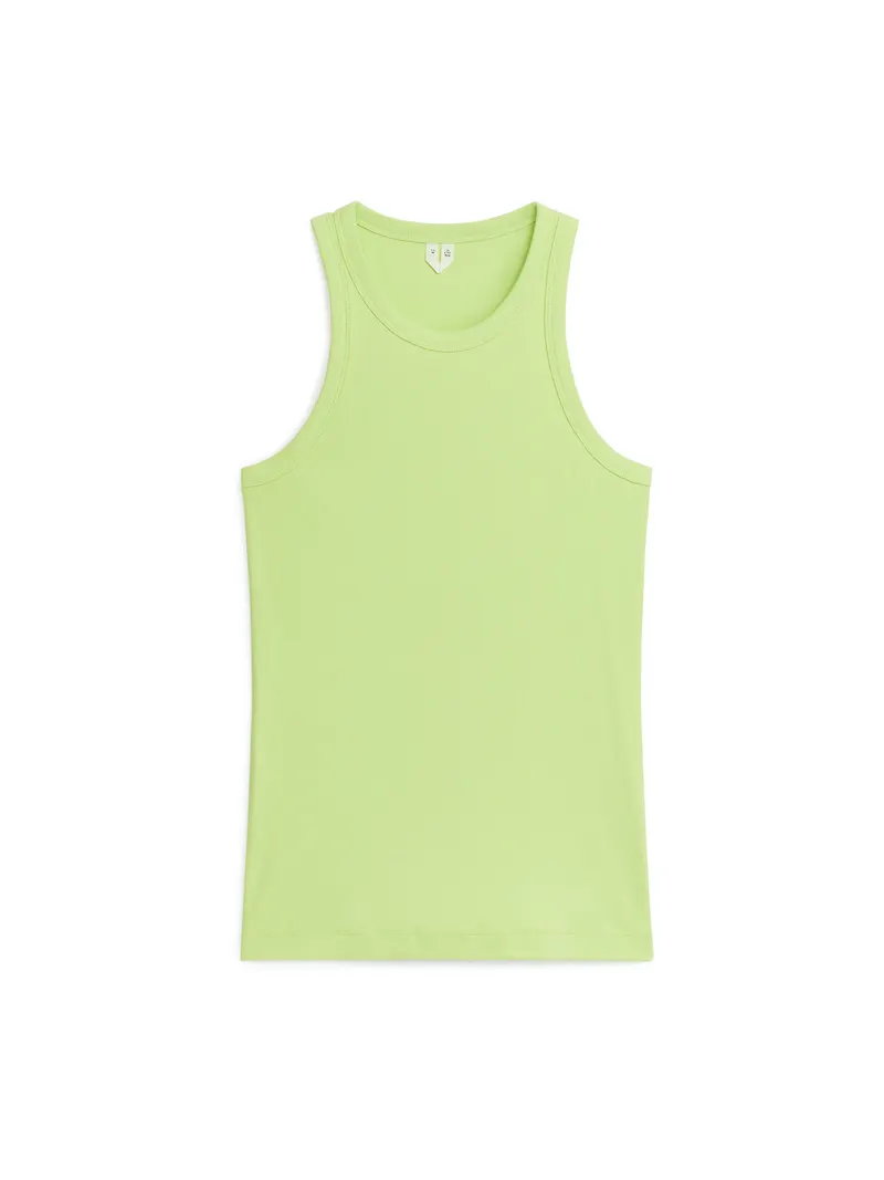 Arket Ribbad Tanktop Mintgrön, Linnen i storlek XS