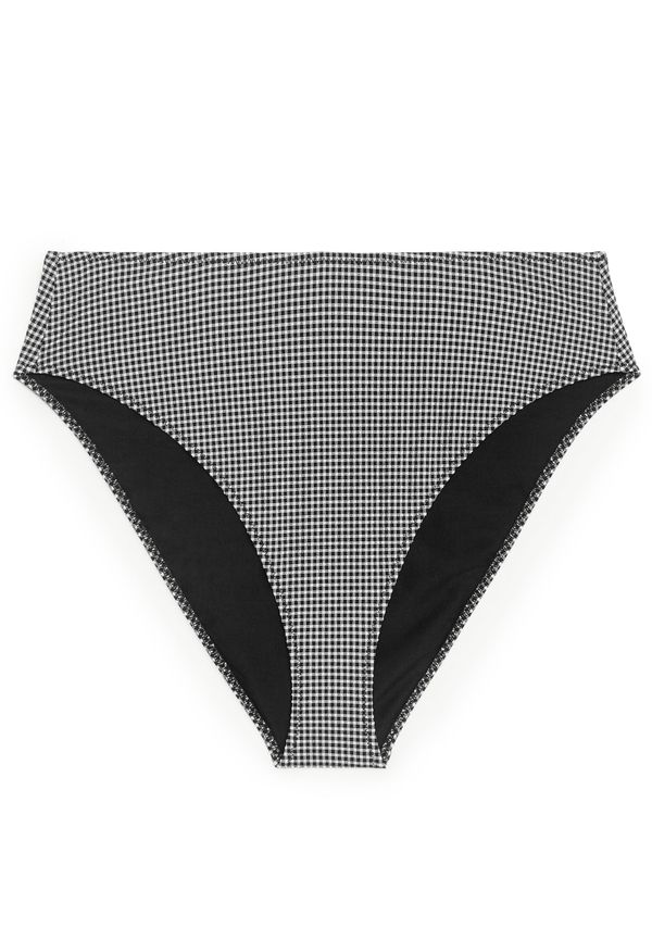 Arket Seersucker Bikini Bottom Black/white, Bikiniunderdelar i storlek 44 och färg Vit