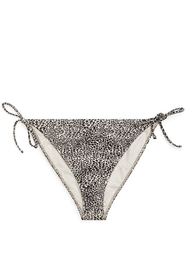 Arket Tanga Bikini Bottoms Off White/leo Print, Bikiniunderdelar i storlek 44 och färg Svartvit