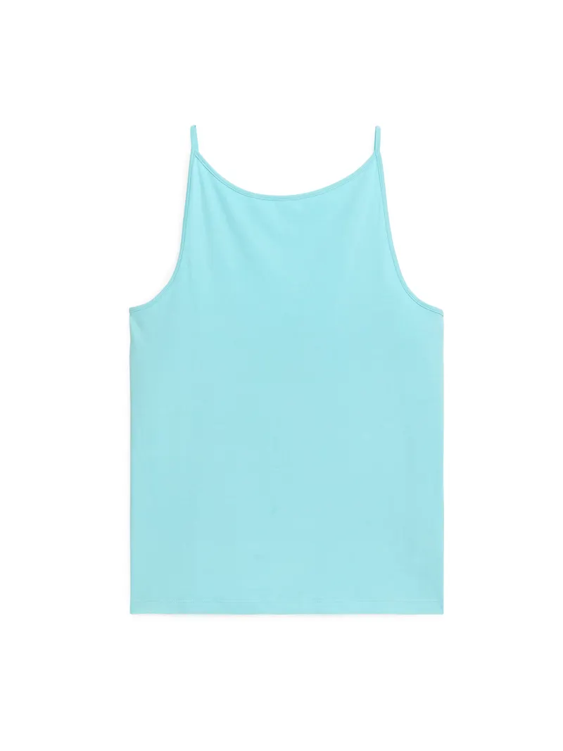 Arket Tanktop Ljusturkos, Linnen i storlek L