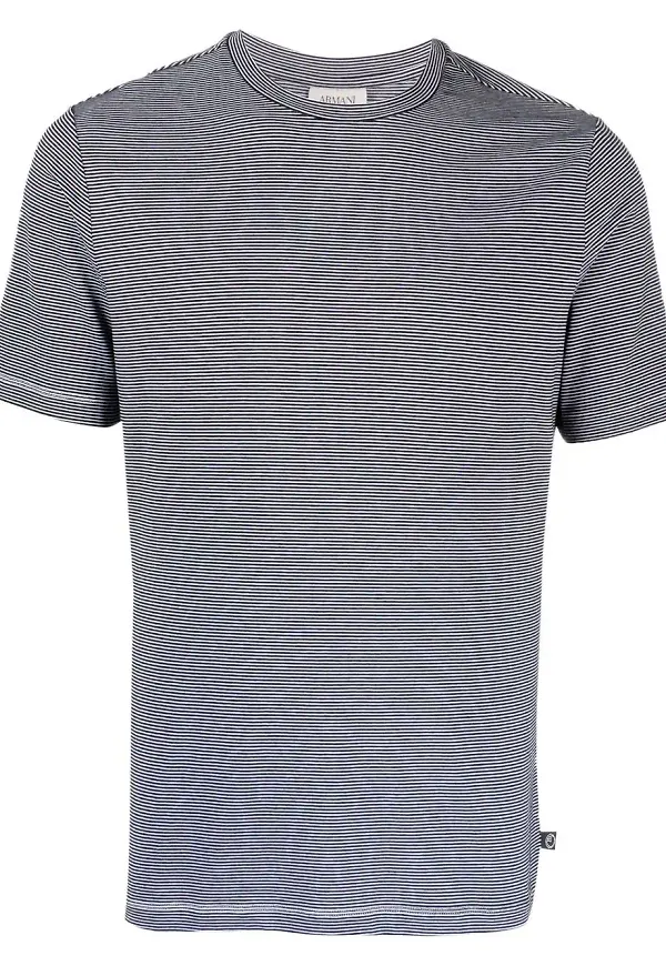 Armani Collezioni randig t-shirt - Svart