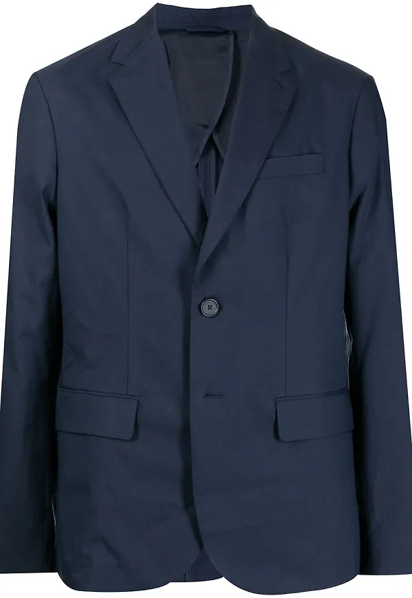Armani Exchange enkelknäppt blazer - Blå
