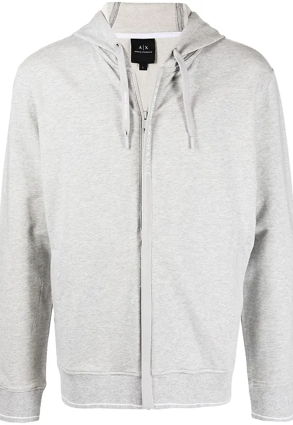 Armani Exchange hoodie med dragsko - Grå