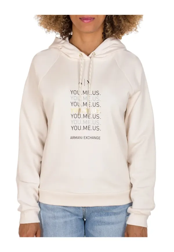 Armani Exchange Huvtröjor Vit, Dam