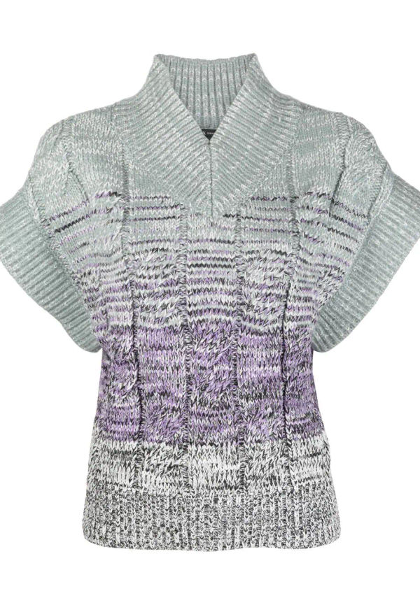 Armani Exchange kortärmad tröja med tonad effekt - Grön