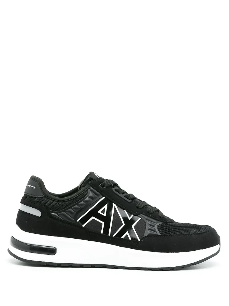 Armani Exchange låga sneakers med logotyp - Svart