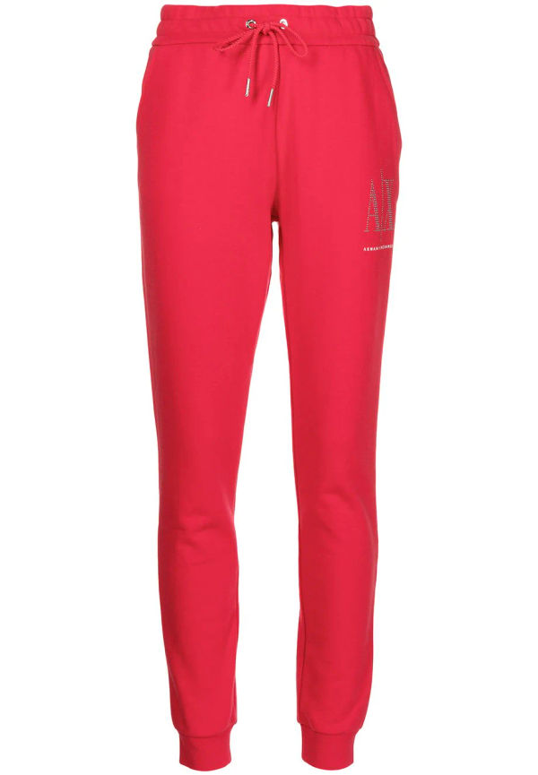 Armani Exchange mjukisbyxor med logotyp - Röd