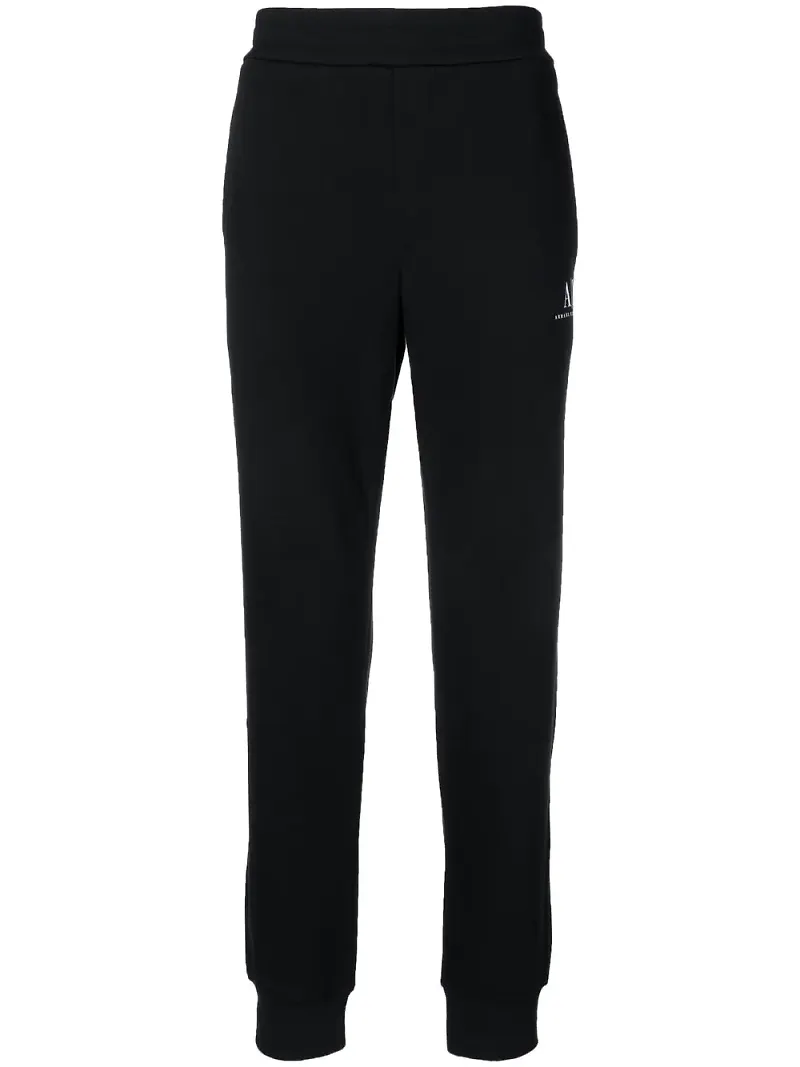 Armani Exchange mjukisbyxor med logotyp - Svart