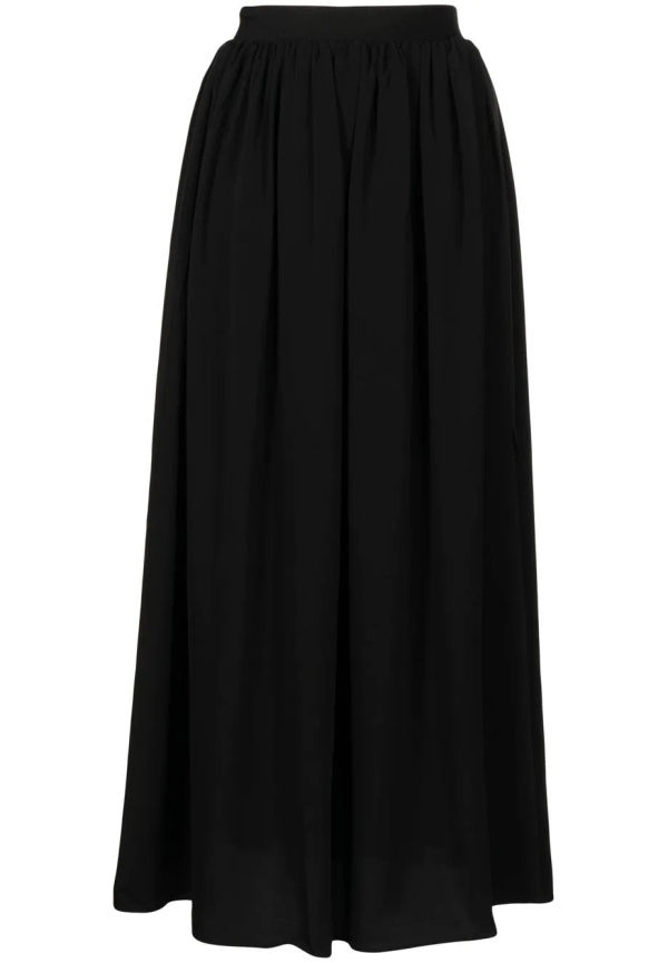 Armani Exchange plisserad kjol med sidoslits - Svart