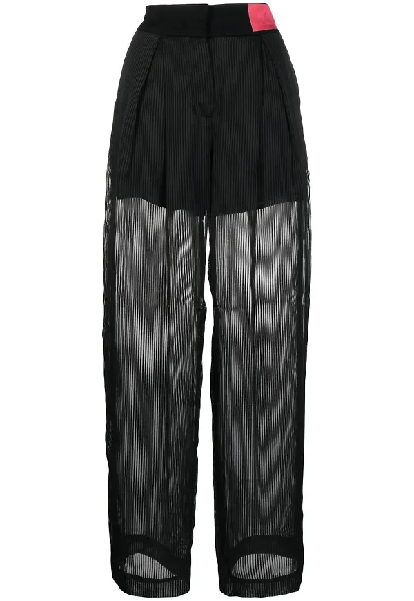 Armani Exchange randiga byxor - Svart