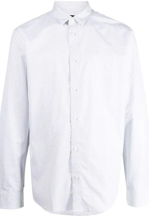 Armani Exchange rutig skjorta - Vit