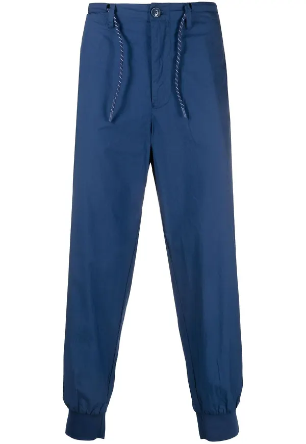 Armani Exchange slacks med dragsko - Blå