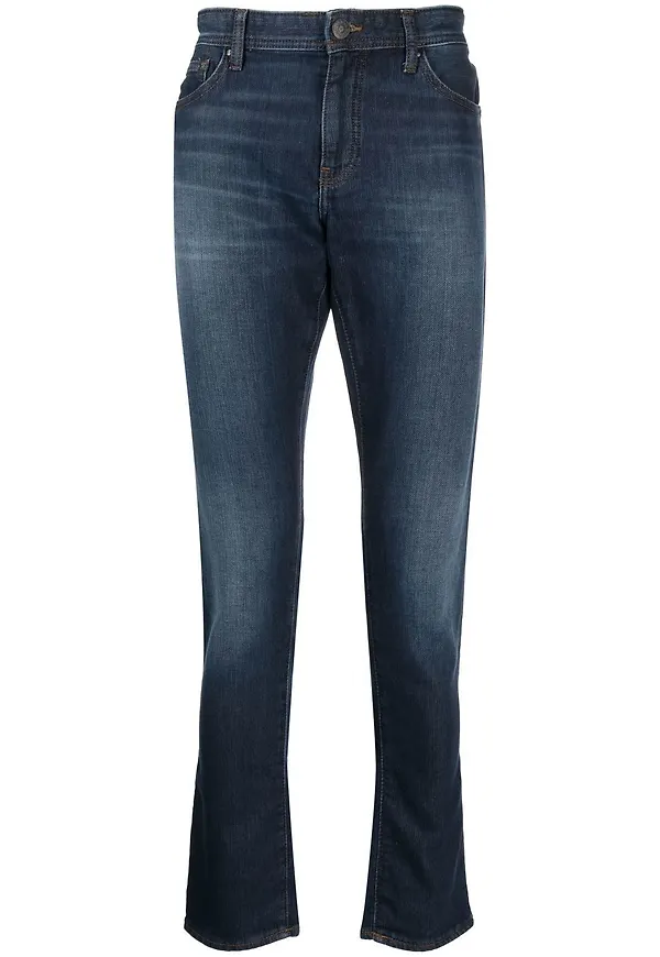 Armani Exchange slim fit-jeans - Blå