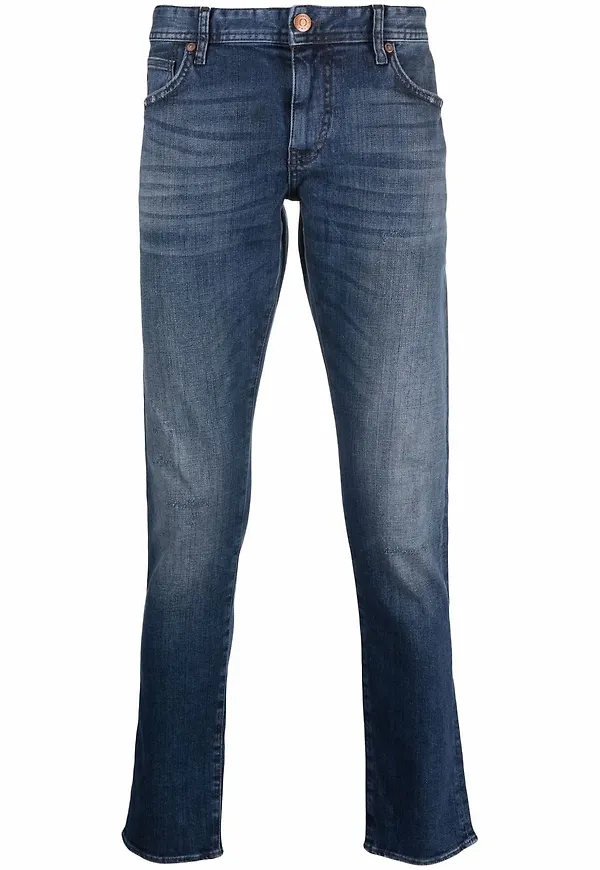 Armani Exchange slim fit-jeans - Blå