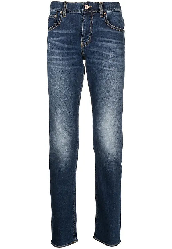 Armani Exchange slim fit-jeans - Blå