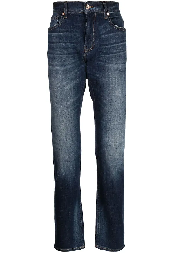 Armani Exchange slim fit-jeans - Blå