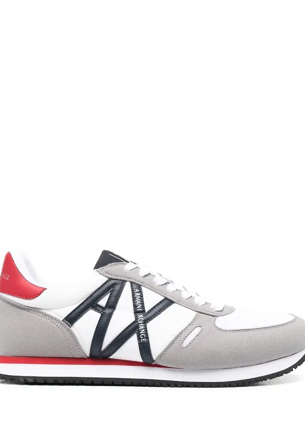 Armani Exchange sneakers med färgblock - Grå