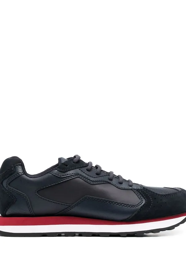 Armani Exchange sneakers med panel - Blå