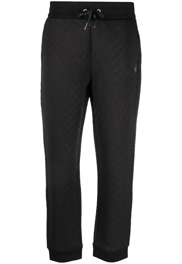 Armani Exchange sweatpants med dragsko - Svart