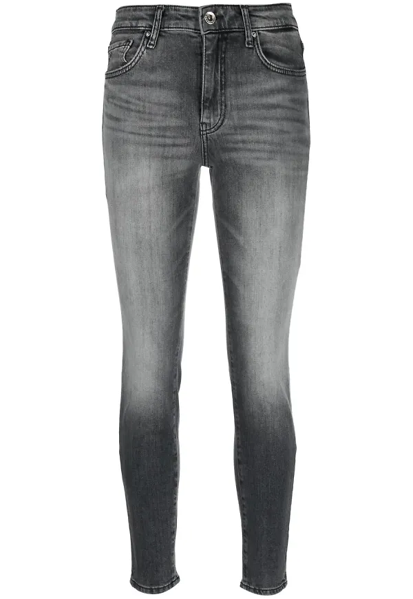 Armani Exchange syratvättade skinny-jeans - Grå