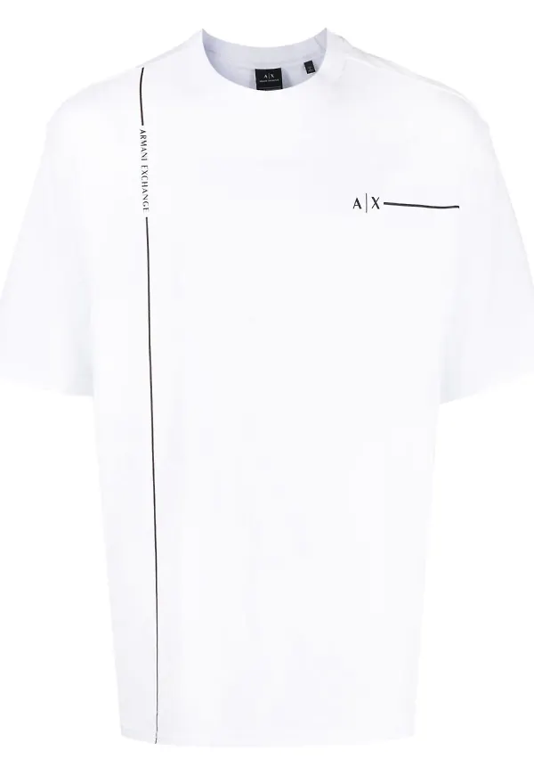 Armani Exchange t-shirt med logotyp - Vit