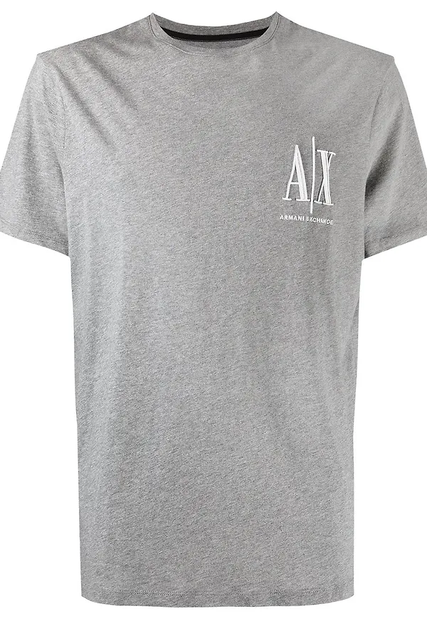 Armani Exchange t-shirt med monogram - Grå