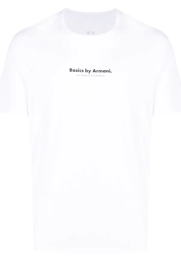 Armani Exchange t-shirt med slogan - Vit
