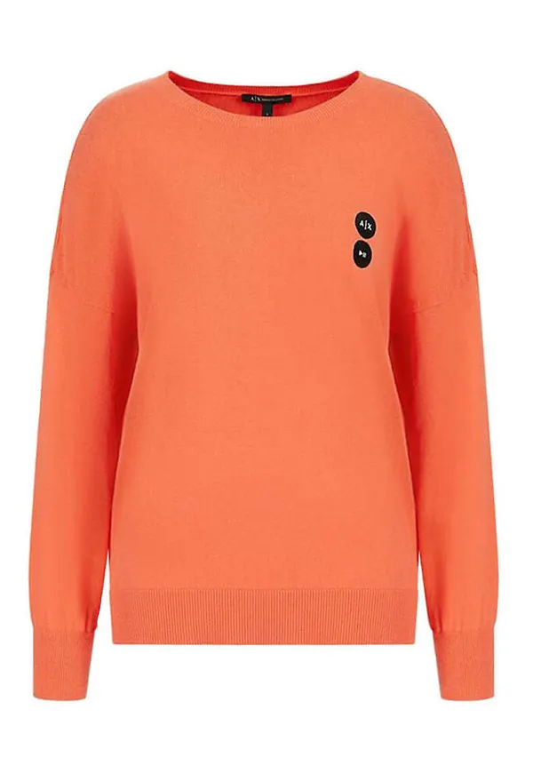 Armani Exchange t-shirt Orange, Dam