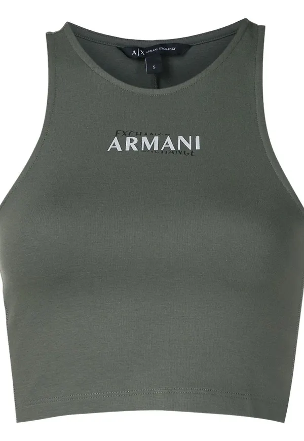 Armani Exchange topp med brottarrygg - Grön