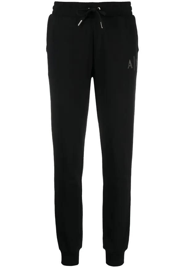 Armani Exchange trackpants med dragsko - Svart