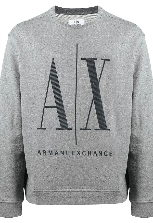 Armani Exchange tröja med panel - Grå