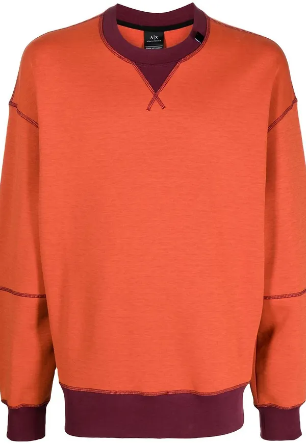 Armani Exchange tvåfärgad tröja - Orange