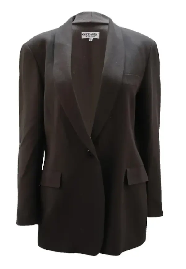 Armani Pre-owned Pre-owned Ylle ytterklder Svart, Dam