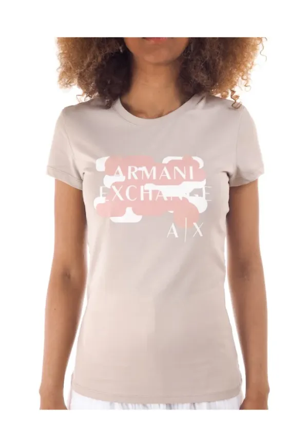 Armani T-Shirts Beige, Dam