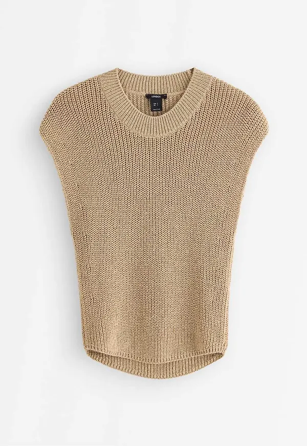 Ärmlös tröja med glitter