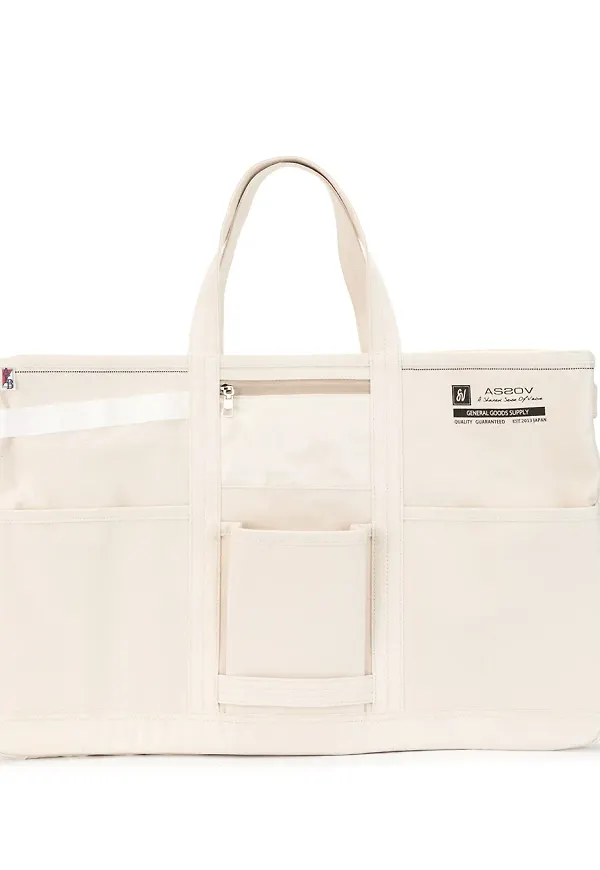 As2ov Alberton canvas tote-väska - Vit
