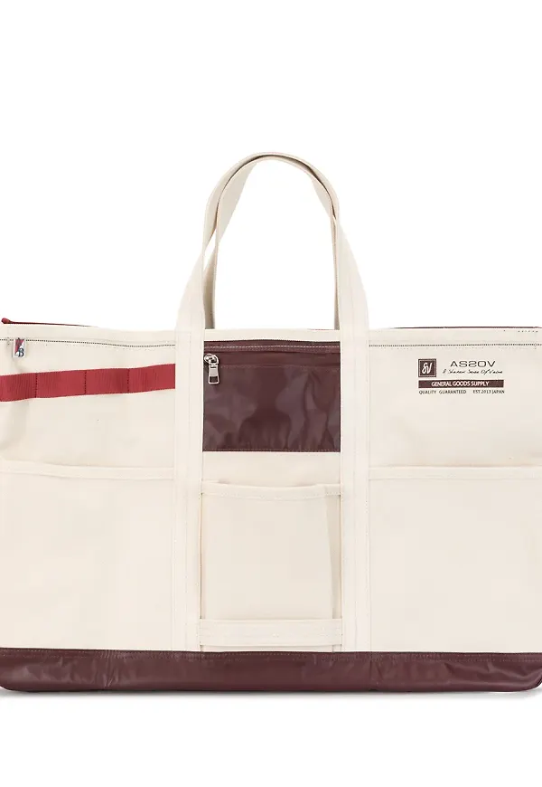As2ov Alberton canvas tote-väska - Vit