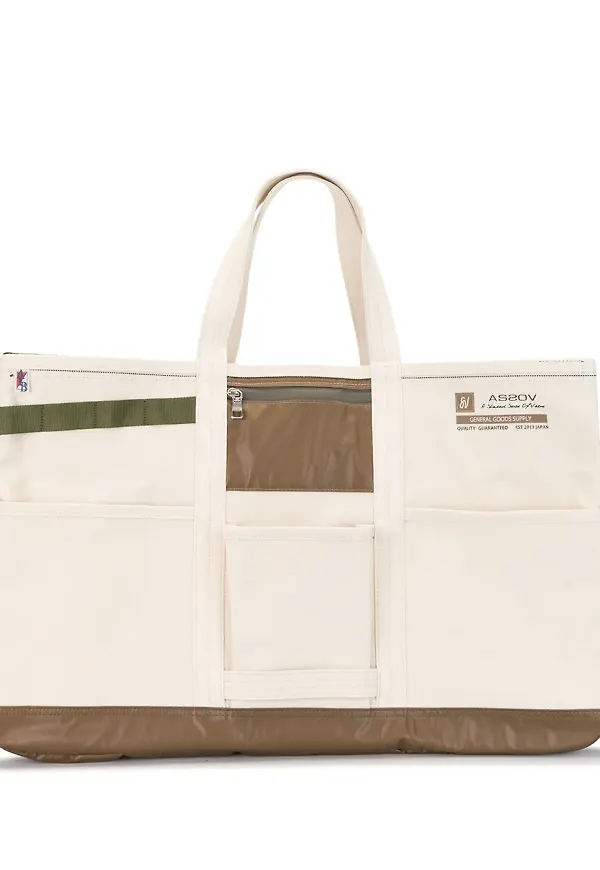 As2ov Alberton canvas tote-väska - Vit