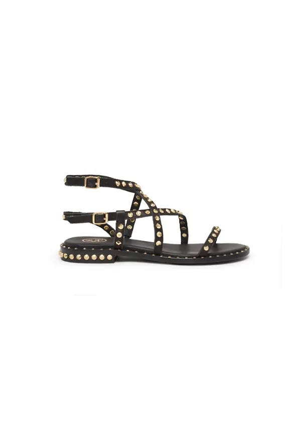 ASH Flat Sandals Svart, Dam