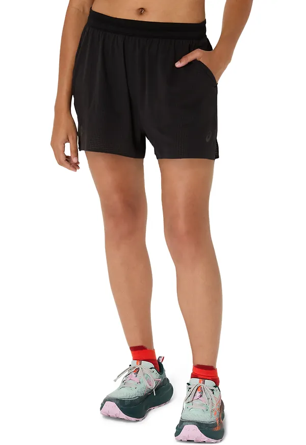 Asics Women's Fujitrail Elite Short Performance Black