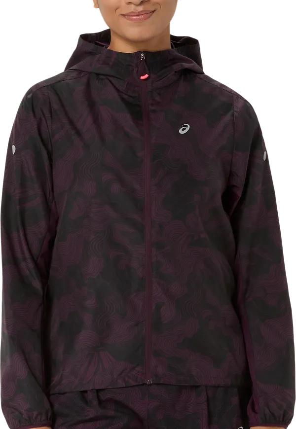 Asics Women's Fujitrail Packable Jacket Dark Aubergine